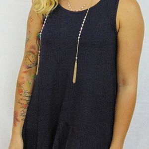 Casual Navy Dress